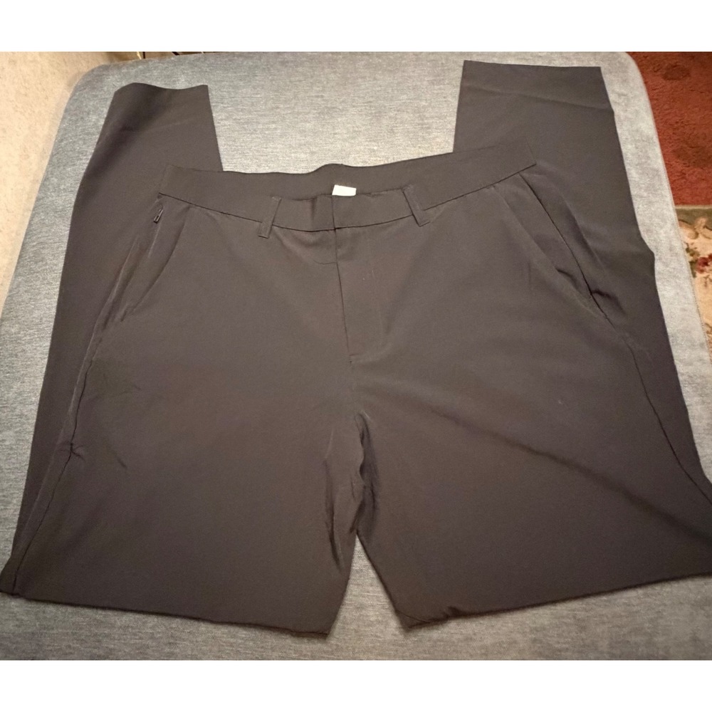Fabletics The Oneβ Pant Mens 36x34 Black Performance Golf Chino Trousers Stretch